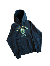Load image into Gallery viewer, Bape Camo College Logo Hoodie Size Large