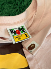 Load image into Gallery viewer, BAPE - Multicolor By Bathing Ape Pink T Shirt - Size Small - PreOwned