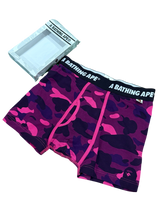 Load image into Gallery viewer, BAPE - Purple Camo Boxer Brief Underwear - Large - Brand New