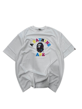 Load image into Gallery viewer, BAPE Multicolor Camo College Ape Head Tee (Size 3XL)