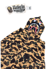 Load image into Gallery viewer, BAPE - Tan Camo Shark Full Zip Hoodie - 2XL