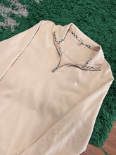 Load image into Gallery viewer, Burberry - Beige Quarter Zip Sweater Medium - Retail $495