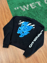 Load image into Gallery viewer, Off-White - Black Blue Ghost Crewneck - Medium - Retail $595