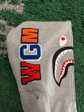 Load image into Gallery viewer, BAPE - Grey Shark Full Zip Hoodie - Size XL - PreOwned