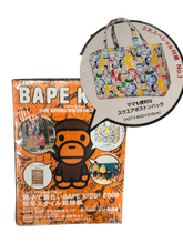 Load image into Gallery viewer, BAPE KIDS 2009 Autumn/Winter Magazine + Multi Color Tote Bag + Sticker Set - New
