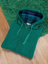 Load image into Gallery viewer, Burberry - Green Zip Hoodie - Small - PreOwned