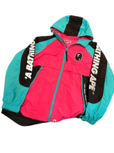 Load image into Gallery viewer, BAPE 3M Convertible Packable Windbreaker – Green Camo/Pink – 2XL – PreOwned