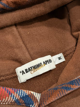 Load image into Gallery viewer, BAPE - Burberry Plaid Hood Pullover Black Size Medium - PreOwned -