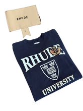 Load image into Gallery viewer, Rhude - Washed Black University Crest Tee Large - Retail $245