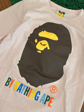 Load image into Gallery viewer, BAPE - Multicolor By Bathing Ape Pink T Shirt - Size Small - PreOwned