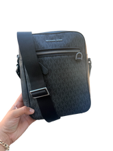 Load image into Gallery viewer, Michael Kors - Cooper Crossbody - Black Signature MK Logo | Preowned (SOLD ZELLE)