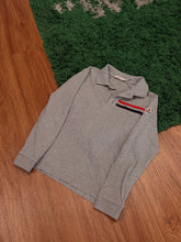 Load image into Gallery viewer, Moncler - Gray Long Sleeve Polo Shirt - Kids 10Y - Retail $220