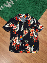 Load image into Gallery viewer, RHUDE - Black Tropical Parrot Button Up Shirt - Medium - PreOwned Great Condition