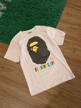 Load image into Gallery viewer, BAPE - Multicolor By Bathing Ape Pink T Shirt - Size Small - PreOwned