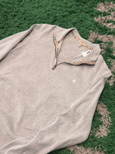 Load image into Gallery viewer, Burberry - Heather Gray Quarter Zip - Size M - Preowned