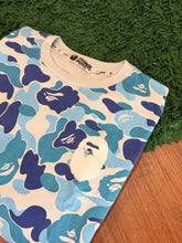 Load image into Gallery viewer, BAPE - Blue Camo Tee - Large - PreOwned