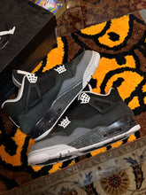 Load image into Gallery viewer, Jordan 4 Retro “Black Canvas” Size 9.5M