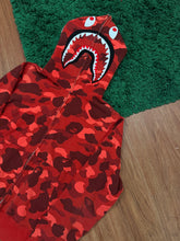 Load image into Gallery viewer, BAPE Red Camo Shark Hoodie – M – Pre-Owned

