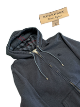 Load image into Gallery viewer, Burberry Zip Hoodie - Charcoal - Size XL - Preowned
