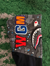 Load image into Gallery viewer, BAPE - Black Space Camo Shark Full Zip Hoodie - Size Medium - PreOwned - Rare
