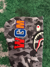 Load image into Gallery viewer, BAPE - Grey Glow In The Dark Shark Full Zip Hoodie - Size 2XL - PreOwned
