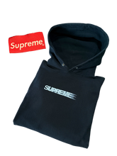 Load image into Gallery viewer, Supreme Fast Motion Logo Hoodie - Black - Size XL - PreOwned
