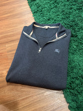 Load image into Gallery viewer, Burberry Brit Quarter Zip - Charcoal Heather - Size L - Preowned
