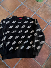 Load image into Gallery viewer, Supreme Oval Logo Velour Crewneck – Size Medium
