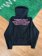 Load image into Gallery viewer, Burberry - Coordinates Logo Hoodie Black Pink - Medium - PreOwned
