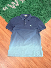 Load image into Gallery viewer, Burberry - Navy Gradient Polo Shirt Large - Retail $350

