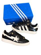 Load image into Gallery viewer, BAPE x adidas - Campus 80s Black Sneaker Size 9.5M - PreOwned
