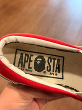 Load image into Gallery viewer, BAPE - Red Shark Slip-On Sneakers - Size 9M - PreOwned
