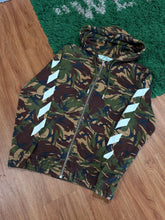 Load image into Gallery viewer, Off-White - Woodland Camo Temperature Zip Hoodie Medium
