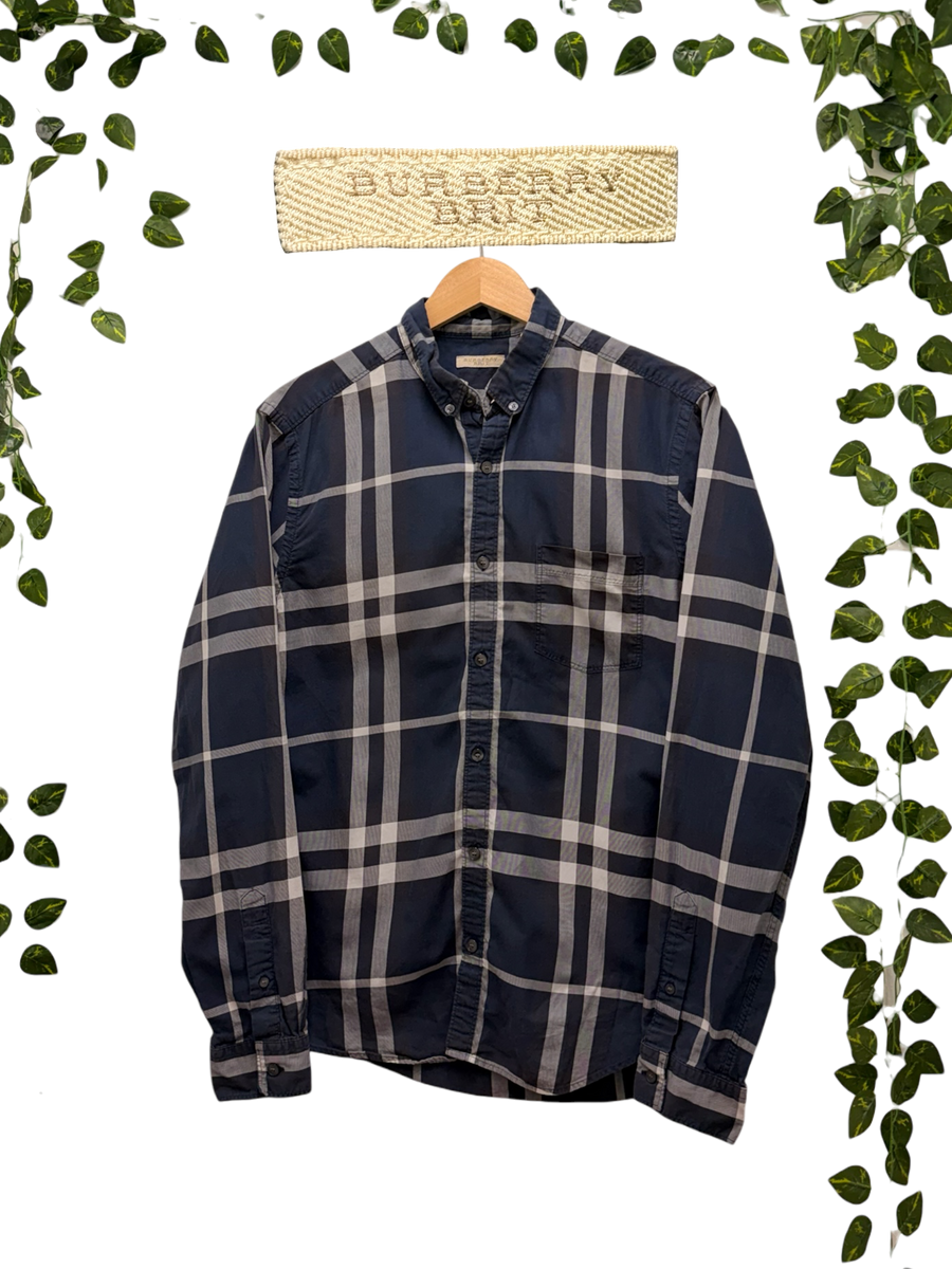 Burberry - Button Down Shirt - Navy Check