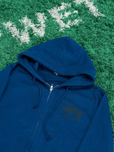 Load image into Gallery viewer, Stussy Honolulu Zip Hoodie - Blue - Size L - Preowned
