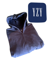 Load image into Gallery viewer, YZY GAP Navy Zip Up Hoodie Size XLARGE
