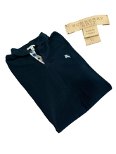 Load image into Gallery viewer, Burberry - Black Nova Check Polo Shirt - XL - Retail $295
