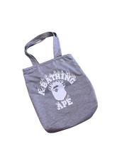 Load image into Gallery viewer, BAPE – Grey Flame Ape Head Reversible Tote Bag – OS – PreOwned - 4 Sided -
