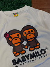 Load image into Gallery viewer, BAPE Baby Milo Couple Tee – White – 2XL – PreOwned
