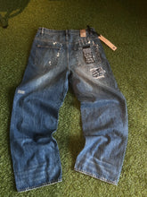 Load image into Gallery viewer, KSUBI Blue Wide Leg Denim Jeans Size 32 (SOLD U SLEPT)
