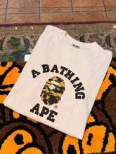 Load image into Gallery viewer, BAPE College Tee “White/Camo” – Size 3XL
