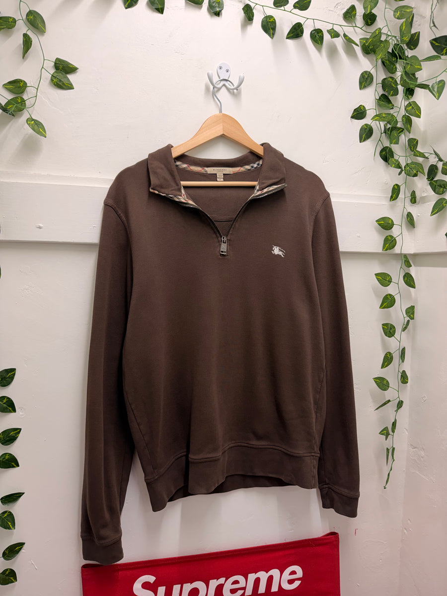 Burberry - Quarter Zip - Chocolate