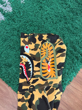 Load image into Gallery viewer, BAPE - Yellow Camo Shark Full Zip Hoodie Large
