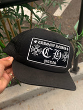Load image into Gallery viewer, Chrome Hearts CH Paris Trucker Hat – Black – PreOwned
