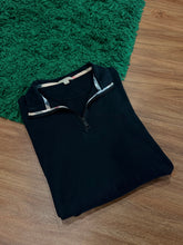 Load image into Gallery viewer, Burberry - Black Quarter Zip Pullover - XL
