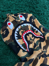 Load image into Gallery viewer, BAPE - Yellow Camo Shark Full Zip Hoodie Size XL - PreOwned

