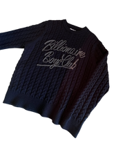 Load image into Gallery viewer, Billionaire Boys Club Black Cable Knit Sweater Size Large
