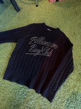 Load image into Gallery viewer, Billionaire Boys Club Black Cable Knit Sweater Size Large
