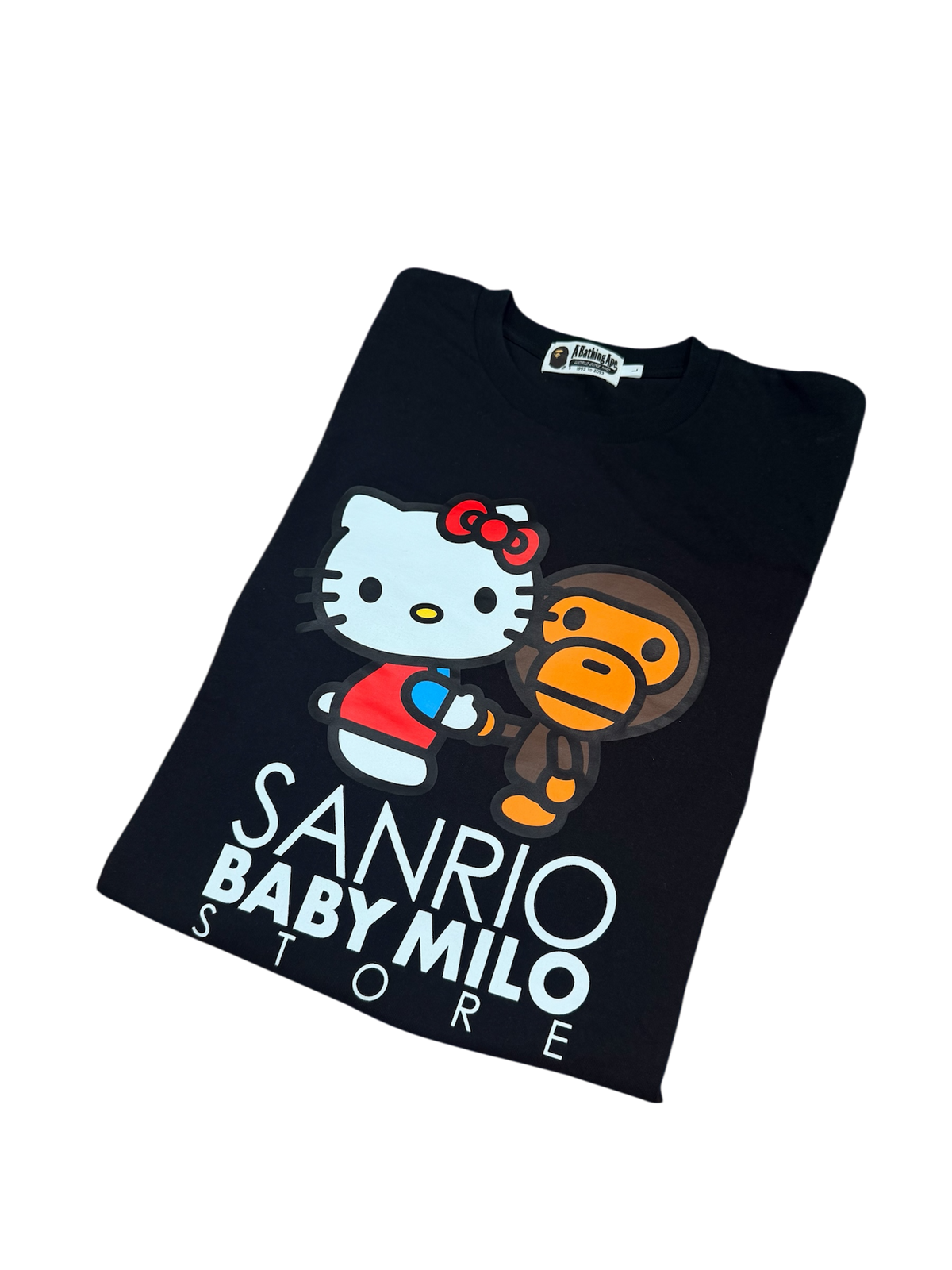 BAPE x Sanrio Baby Milo Hello Kitty Tee – Black – Large – Brand New