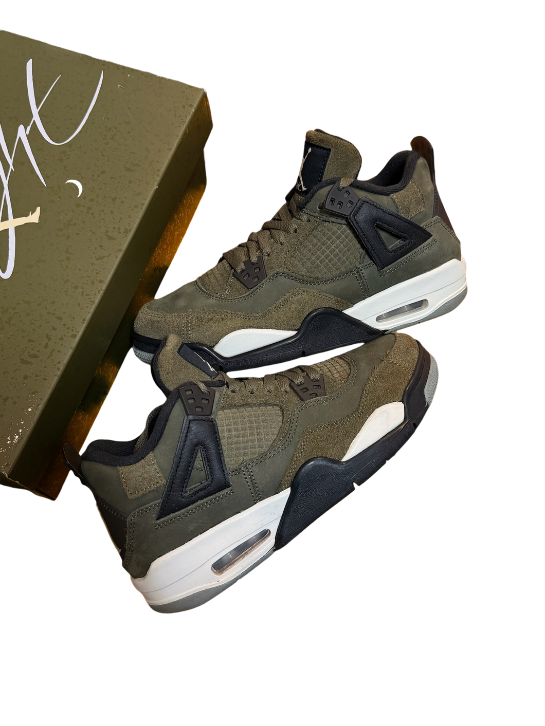 Air Jordan 4 Retro (GS) “Olive Canvas” – Size 7Y/8.5W